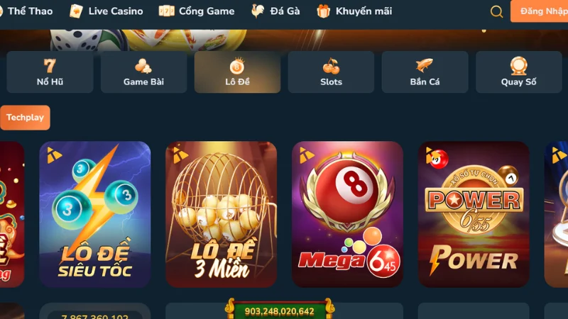 Sức hấp dẫn đến từ sảnh xổ số TAP88